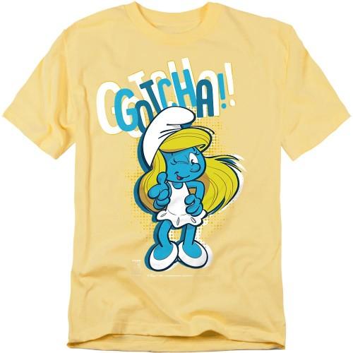 The Smurfs Unisex Adult Gotcha! Smurfette T-Shirt