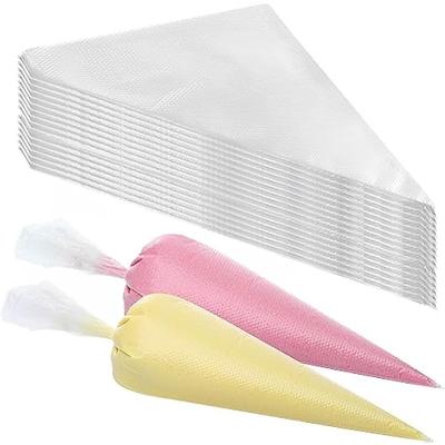Tek Kullanımlık Sıkma Torbaları 100 Parça 31 × 21 cm Büyük Kek Dekorasyon Malzemeleri Ev Pişirme Kek Araçları Çerez Buzlanma Cupcakes Anti Patlama Pasta Çantaları