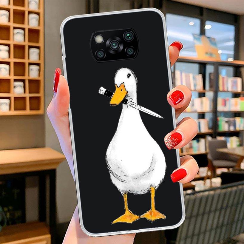 Cartoon Duck Goose Game Cover Phone Case For Xiaomi Poco F7 Ultra X7 X6 X5 Pro M7 Redmi 15C 15 13C 13 12C 12 10C 10 9A 9C 9T 9 S