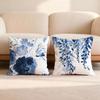 Painted Blue Print Creative Cushion Cover Premium Comfort Reversible Pillow Cove -Two in One Design for Any Room & Car Interior