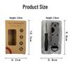 Aluminum Alloy Compact Keychain Organizer - Holds 2-6 Keys, Multifunctional and Portable