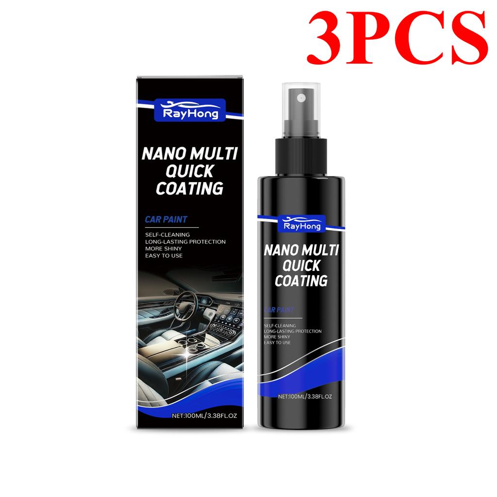 Nano Car Interior Agent Spray Automotive Dashboard Seat Leather Rubber Stains Remover Cleaning Refurbish Cleaner Car Maintenance