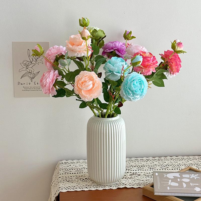 Premium Peony Artificial Flowers - Elegant Home & Table Decor, Perfect for Photography