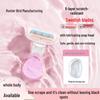 6-Klingen Rosa Damen Einwegrasierer für Achselhöhlen & Intimbereich - Kleiner Schalen Manueller Rasierer mit Seife