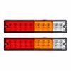 2Pcs 20 LED LED Tail Lights Red Lens Trailer Indicator Lights Reverse Backup Lights  For Truck
