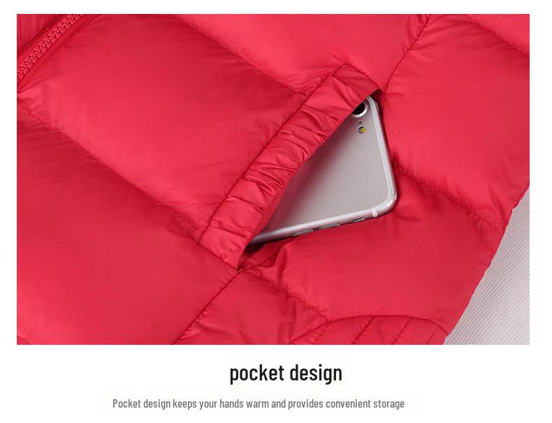 Women's Short Korean Style Cotton Jacket - Versatile and Lightweight Winter Coat, Popular for Moms