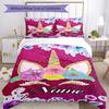 Unicorn Horn Customize Your Name Bedding Set Breathable Duvet Cover With Pillowcases Decorative Bed Linen For Bedroom Home Decoration Birthday Gift