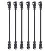 6PCS Guitar Effect Pedal Cables 6.35mm Elbow Right Angle Connector Head 6in Length
