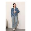 Vintage-style Short Denim Jacket with a Turn-down Collar for Women, 2026 Spring New Casual Jacket, Loose-fitting Top