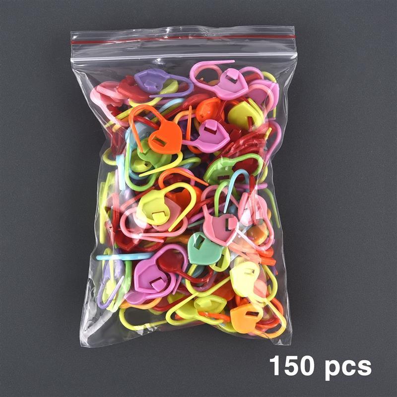 100-1000PCS Knitting Marking Buckle Pins Plastic Crafts Locking Stitch Markers Sweater Weaving Tools DIY Sewing Accessory