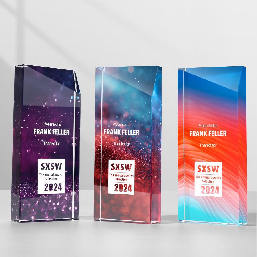 Trophée en Cristal Haut de Gamme pour la Récompense de l'Employé Exceptionnel lors de la Réunion Annuelle