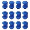 12 Pcs Trampoline Caps 25 Mm,trampoline End Caps For Attaching The Safety Net To The Net Poles Of T