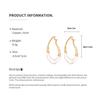 Geometric Water Drop Resin Earrings: Sterling Silver Needle, Gold-Plated, Irregular French Design for Women