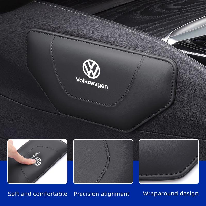 Car Leather Knee Pad Inside Knee Cushion Comfortable For Volkswagen VW Passat Golf Tiguan Polo Scirocco Jetta CC T-ROC Ol5