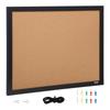 VEVOR Cork Board, 24 X 18 Inches, Double-sided Bulletin Board with MDF Sticker Frame, Vision Board Includes 10 Pushpins