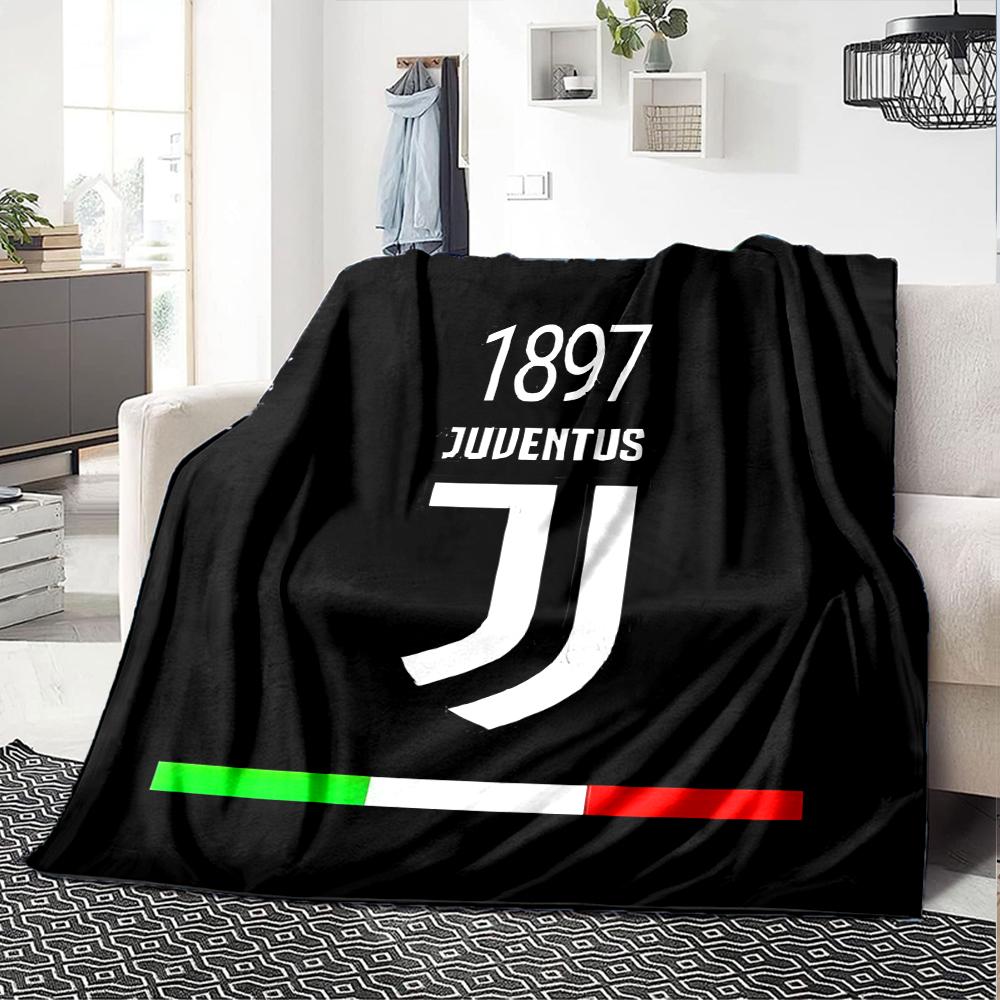 1pc Juventus Blanket, Gift, for Men and Women, Soft Blanket, Good for Sofa Bed Couch Travel, Lightweight Flannel Blanket