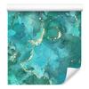 Turquoise and Sea Blue Ink Wallpaper for Living Room and Bedroom 50x1000