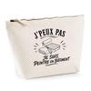 Toiletry Bag - PLANETEE - I Can't Minimalist - 100% Beige Cotton - 3 L - Metal Zip