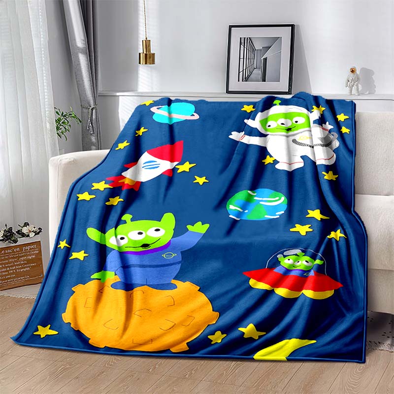 Various Styles and Sizes Toy Stories Cartoon Print Soft Blanket Bedroom Living Room Sofa Office Nap Camping Travel Shawl Blanket