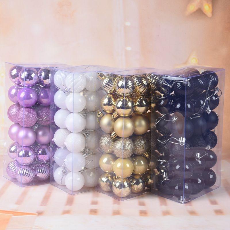 NEW 36Pcs Christmas Tree Hanging Balls Baubles Ornaments for Party Supplies Holiday Decorations