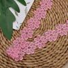 Exquisite Embroidered Flowers Organza Lace Handmade Clothes Skirts Hats Home Textiles Decorations Patches Applique Accessories