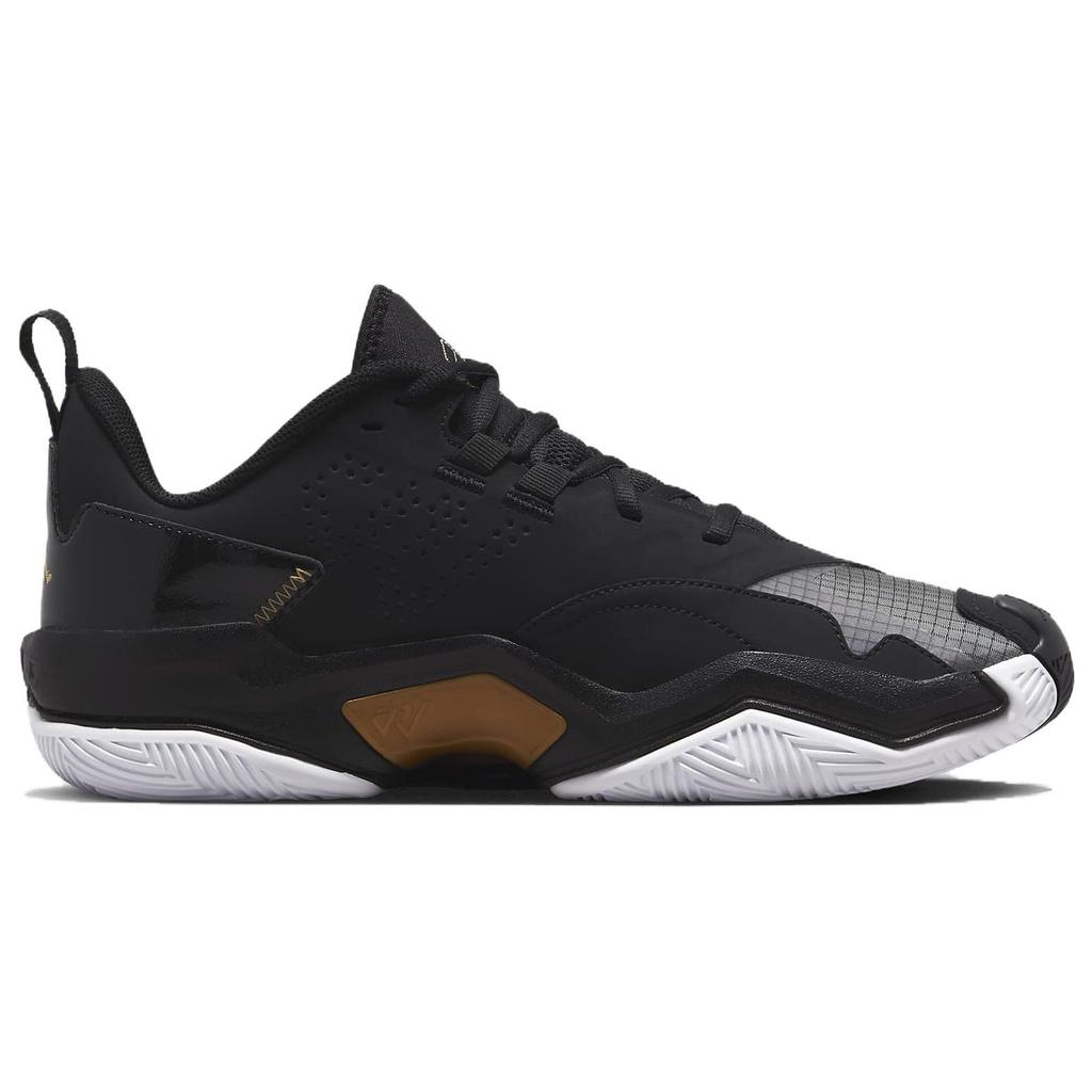 Air Jordan One Take 4 Black Metallic Gold Unisex Sneakers White DO7193-007