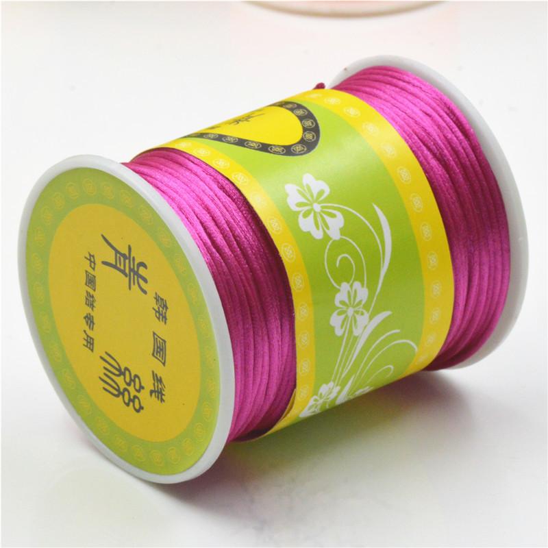Line 7, Chinese Knot Silk Red Thread, Woven Bracelet Thread, 80 Meters Per Roll