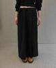 Tinsi Button Wrap Maxi Skirt