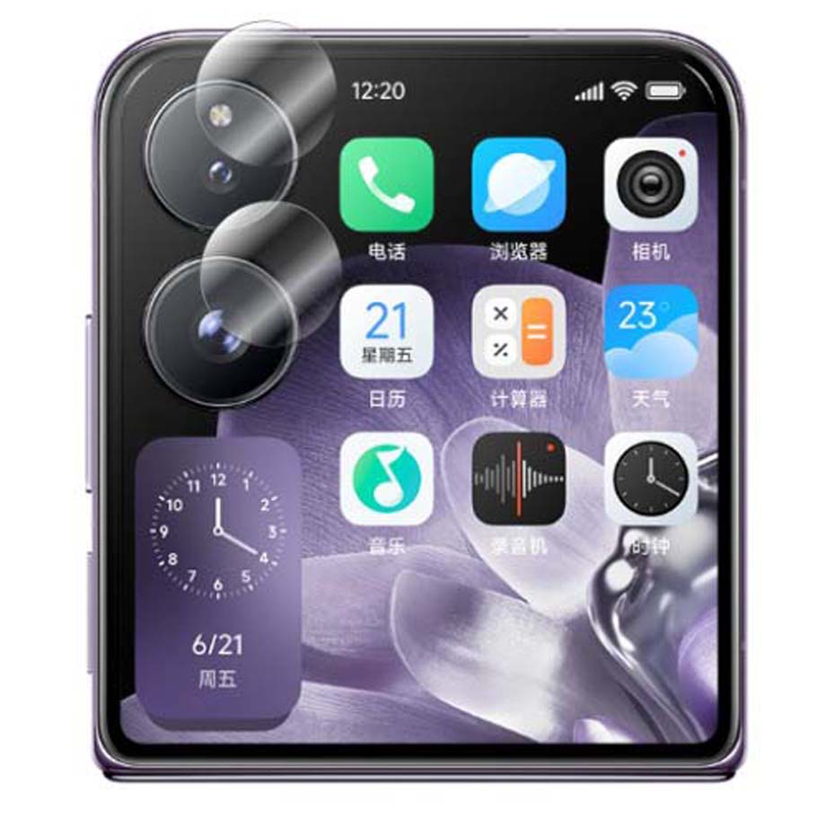 

Защитное стекло для объектива камеры Xiaomi Mix Flip, цветная металлическая прозрачная стеклянная пленка против разбития, твердая пленка for Xiaomi Mix Flip