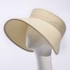 ORIHARA STYLE Foldable Lightweight UV Sun Visor Sun Visor Hat Wide Brim Model (Foldable UV) RA-OR-H010 (Off White)