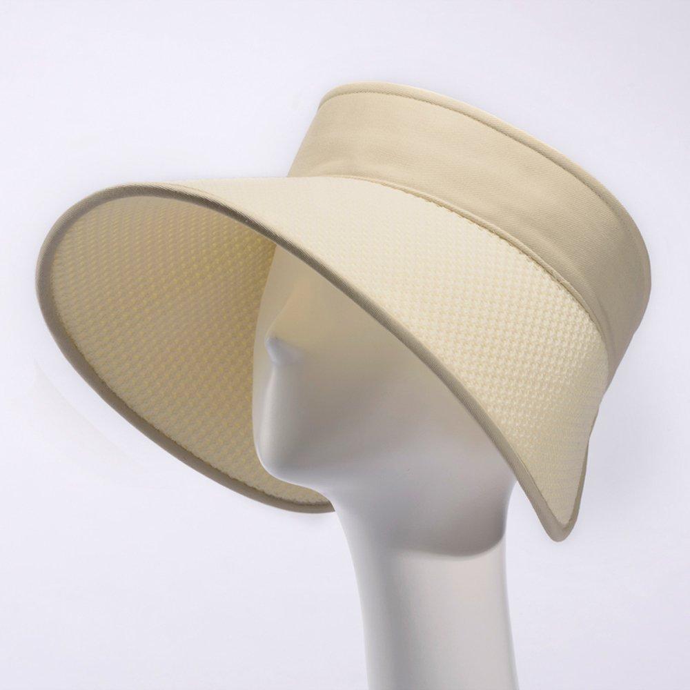 ORIHARA STYLE Foldable Lightweight UV Sun Visor Sun Visor Hat Wide Brim Model (Foldable UV) RA-OR-H010 (Off White)