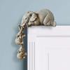 3pcs/set Cute Elephant Figurines Elephant Holding Baby Elephant Resin Crafts Home Furnishing Gift