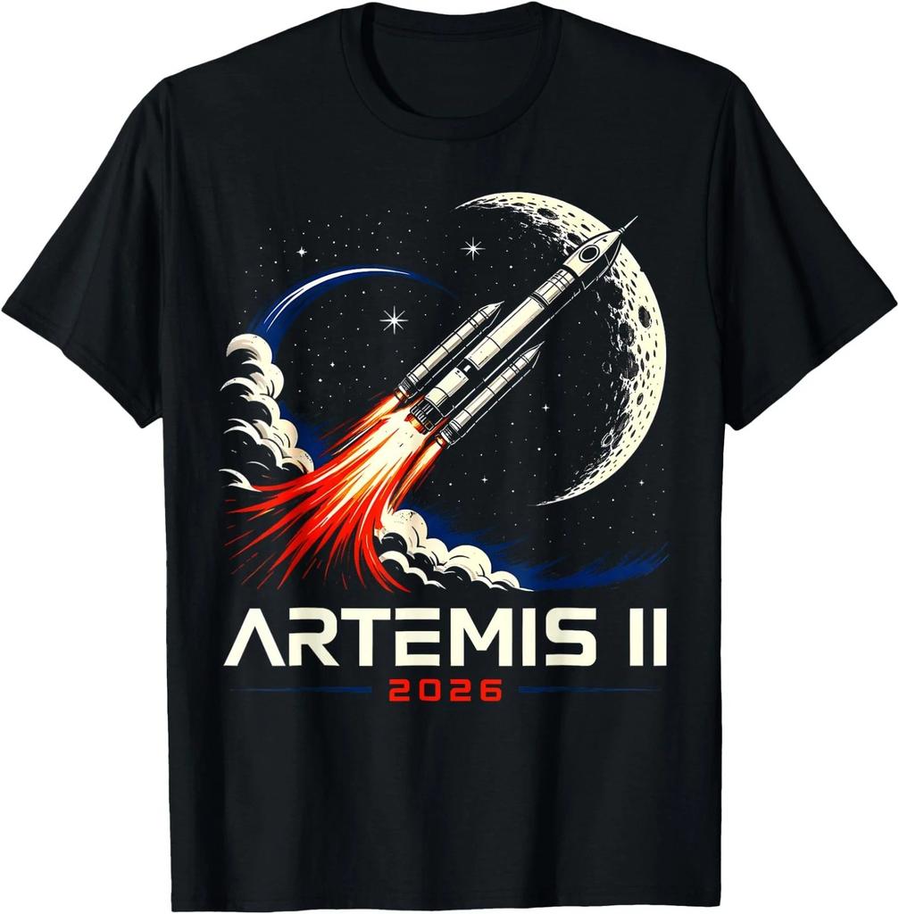 Tričko Artemis II Start k Měsíci Vesmírná Mise 2026