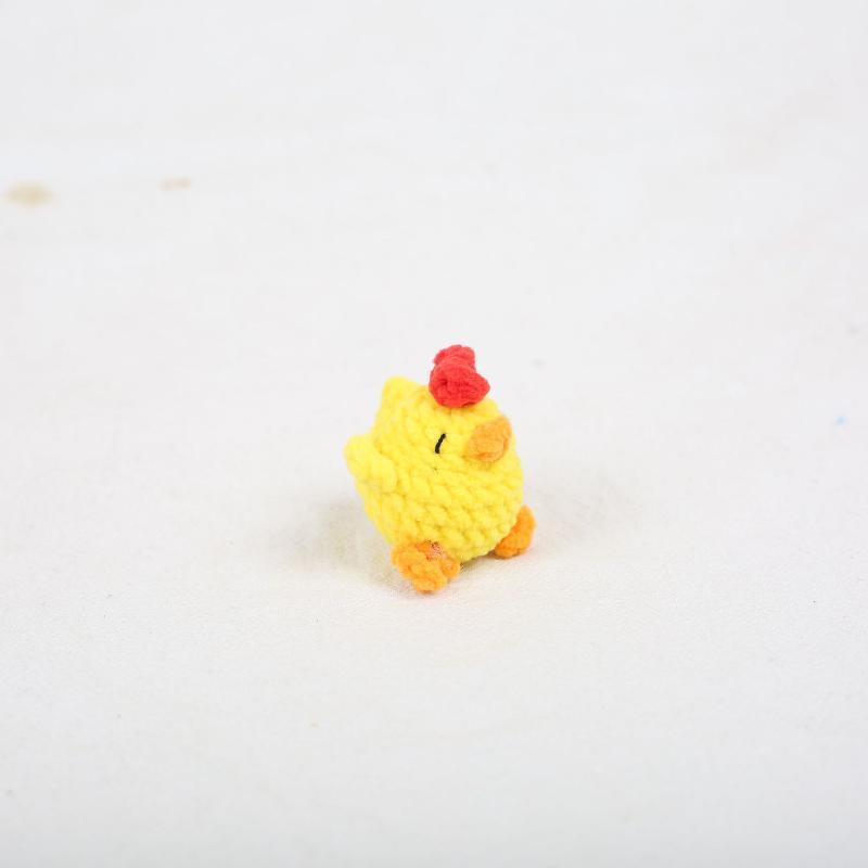 Mini Animal Series Cute Keyrings Funny Poult Crochet Keychains Knitted Mini Wool Keyring Accessories Women Gifts