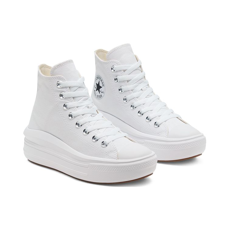 Converse Chuck Taylor All Star High Move White Ivory Women Sneakers Natural-Ivory Black 568498C