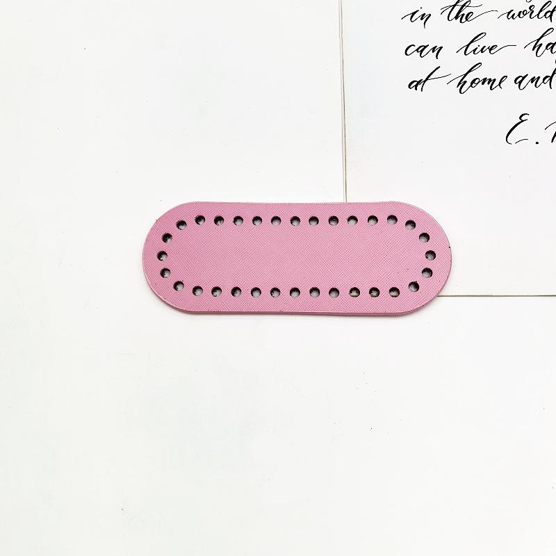 Hyuna Handgehäkelte Lederbasis Damen Handy-Geldbörsen-Tasche