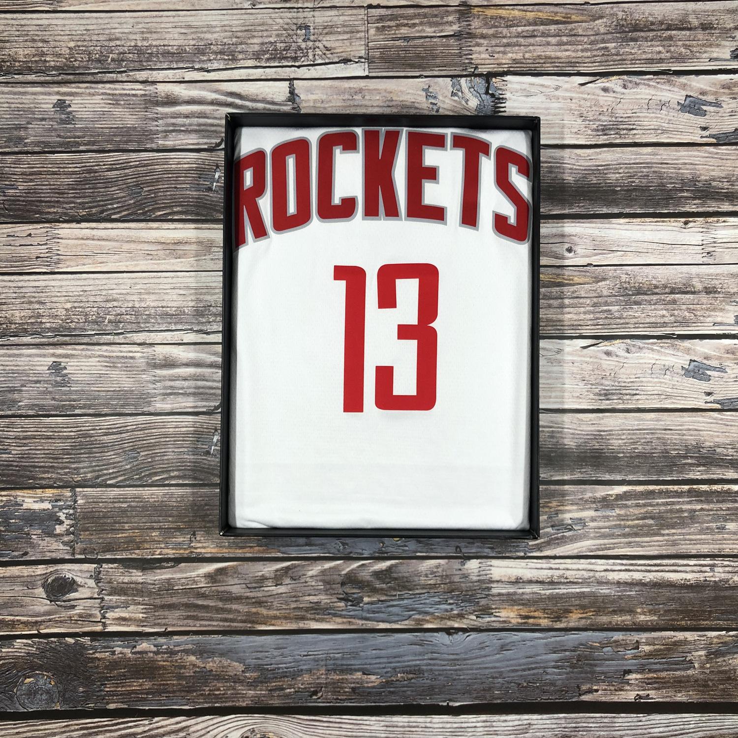 Raketten Nee. 13 Harden Nee. 0 Westbrook Retro City Edition Limited Jersey Vest Hot Pressure Basketbal Heren M