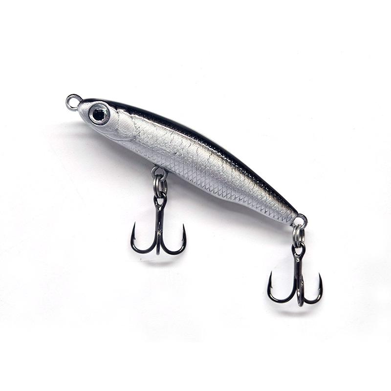 Silver Fish Pencil Sinking Twitchbait Micro Lure for Freshwater & Sea Fishing