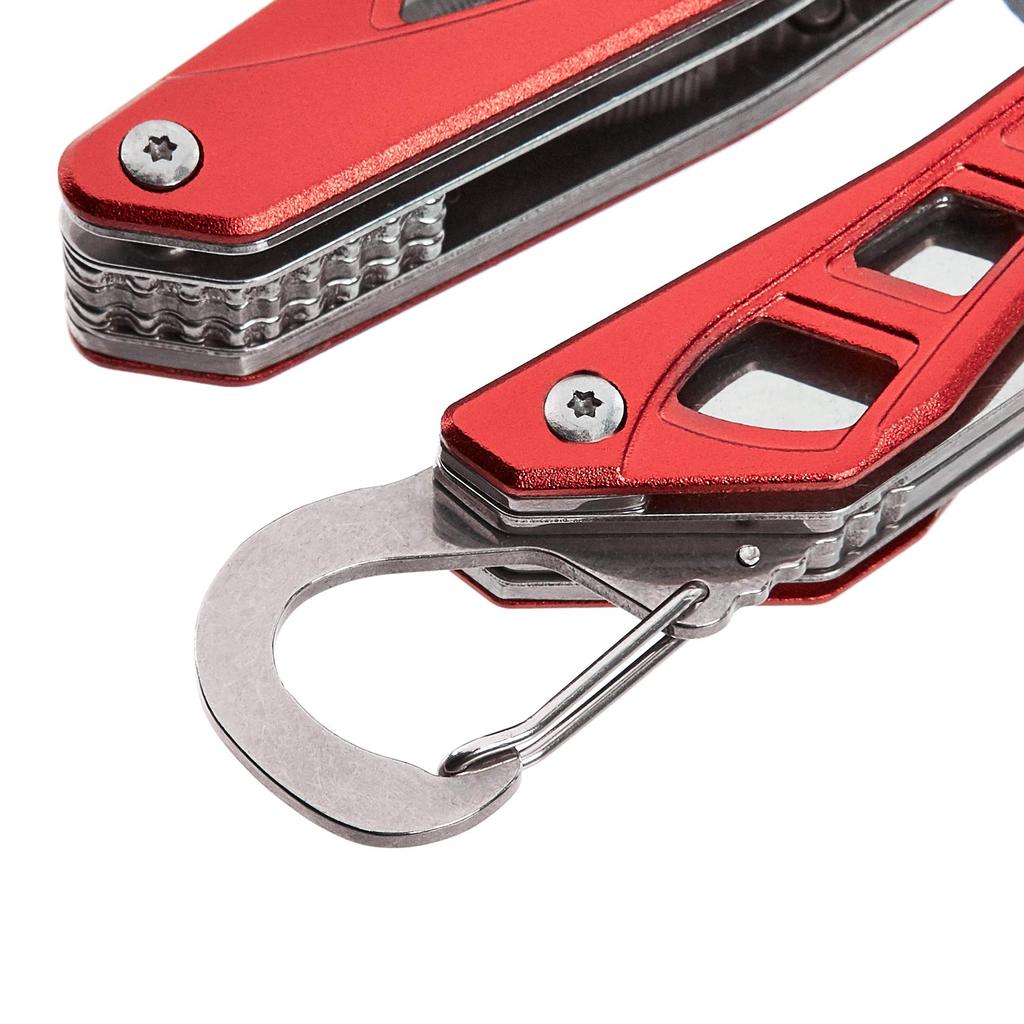 Amazon Basics 8-in-1 Multi-Tool with Nylon Case, Red