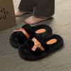 Cotton Slippers Women's Winter New Fashion High Sense Versatile Household Plush Slippers Women's Winter