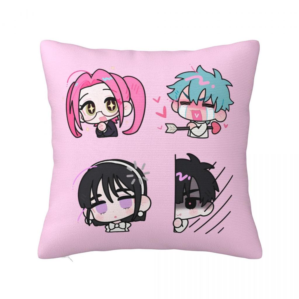 Shadow Milk Cookie Run Kingdom Square Pillow Covers Bed Car Cute Cartoon Anime Cushion Case Funny Decor Pillow Cover 4040