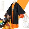 Demon Slayer: Kimetsu No Yaiba Akaza Cosplay Costume Anime Outfit Cosplay Japanese Style Wig Shoes Two-Dimensional Full Set for Women