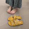 Xiaoxiangfeng Flat-bottomed Cool Slippers Women's Summer Outer Wear Summer Sandals Women's Seaside Beach with Skirt One-word Slippers