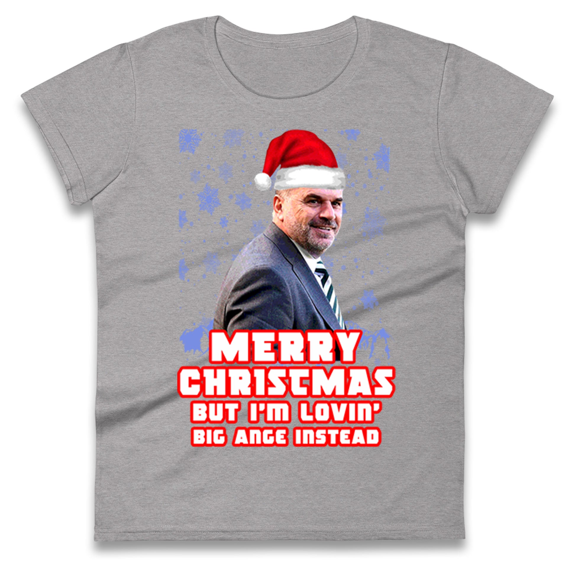 

Merry christmas Ange Postecoglou Womens T Shirt Mens Tops Tees Unisexs S