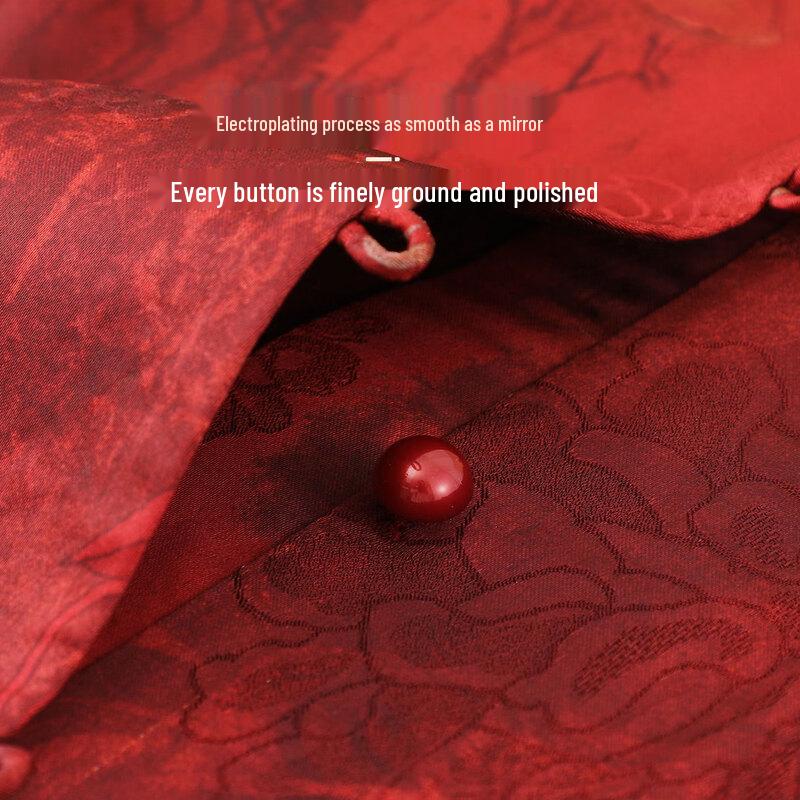 Elegant Stand Collar Blouse Set for Elderly Women