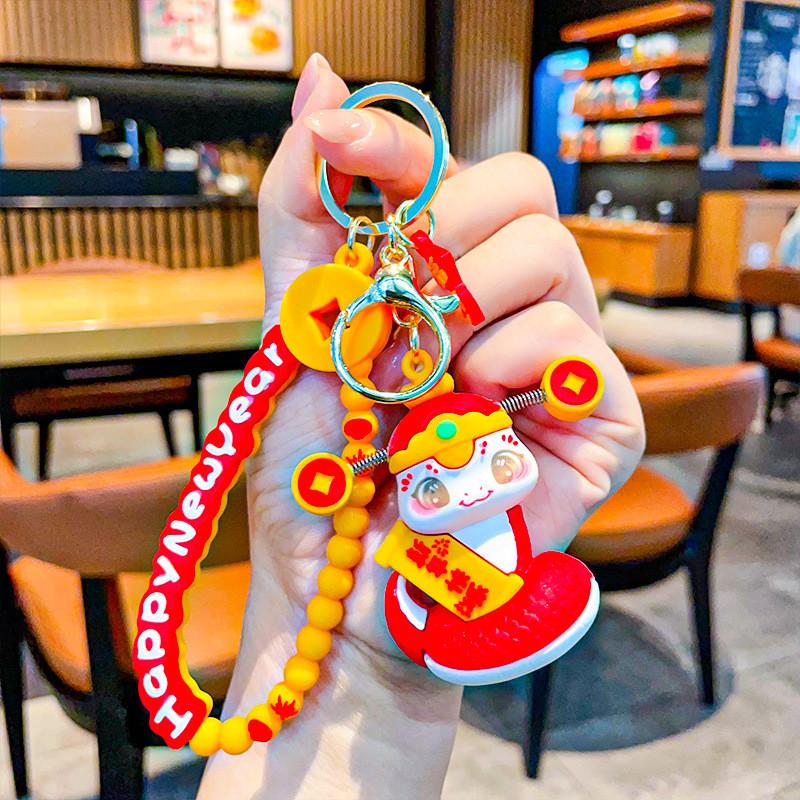 Unique Silicone Snake Year Keychain Featuring Festive Designs For Occasions Celebrating