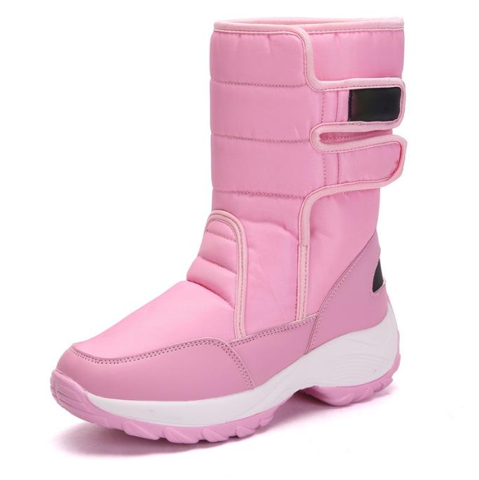 Plus Size Women's Winter Outdoor Fur Snow Boots - Sizes 41-42.