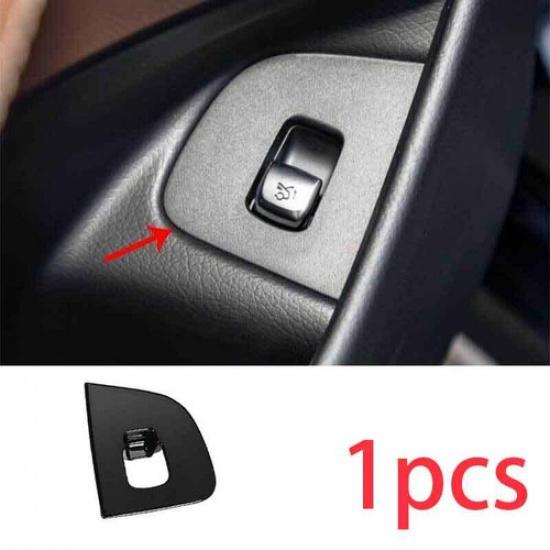 2016- Back Door Tailgate Switch ABS Black For Benz E-Class W213 Cover Trim