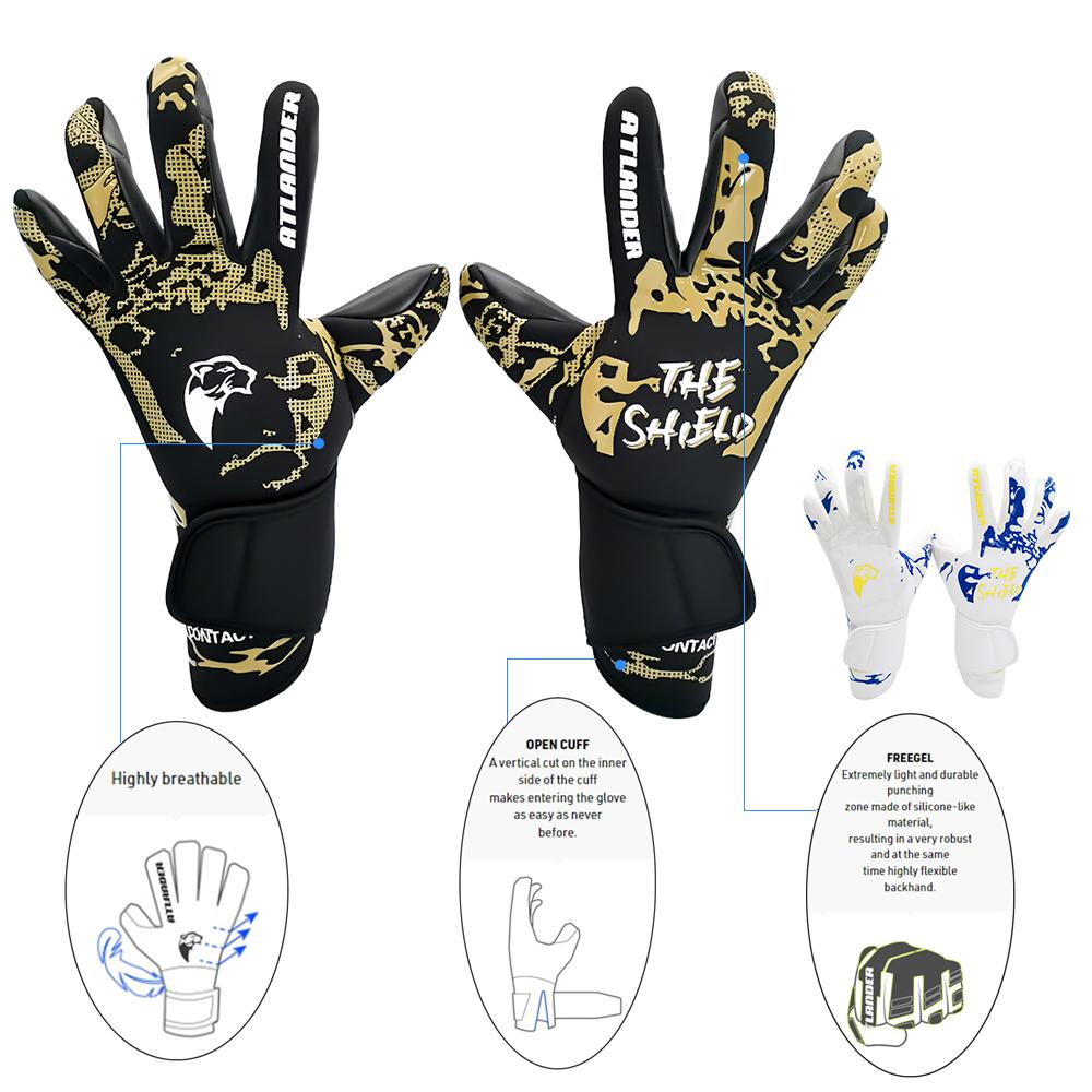 Adults Children Football Goalkeeper Gloves Latex Wear-resistant Sports Gloves Professional Match Anti-slip Soccer Goalie Gloves