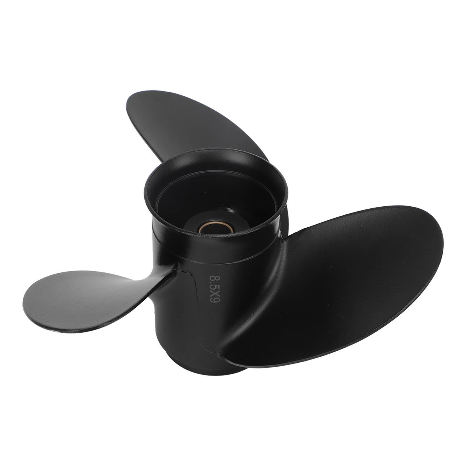 

Outboard Propeller 3 Blades Aluminum Alloy Standard Size Efficient Marine Propeller